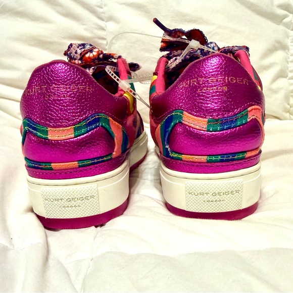 Kurt Geiger London Southbank Tag Platform Sneakers EU Size 41 US 10 NWOB - Picture 9 of 16